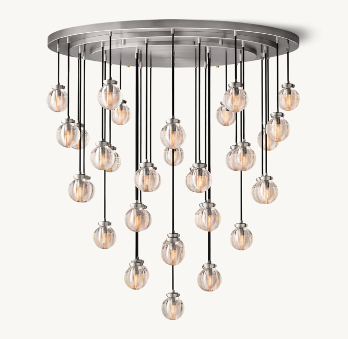 Pearl Round Chandelier 122cm