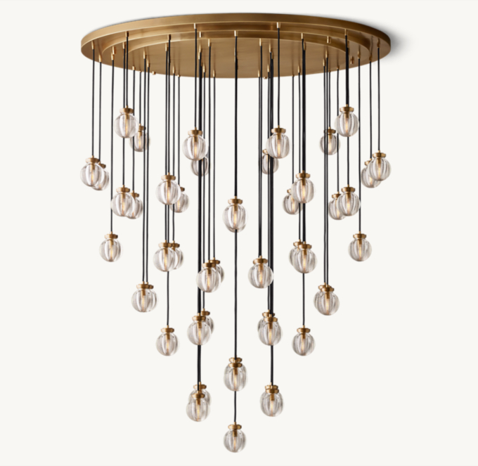 Pearl Round Chandelier 152cm