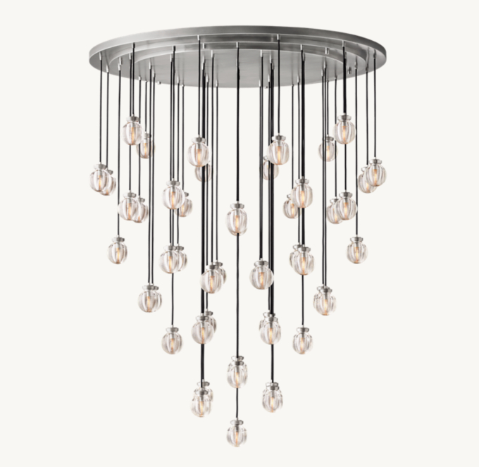 Pearl Round Chandelier 152cm