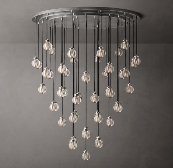 Pearl Round Chandelier 60\"