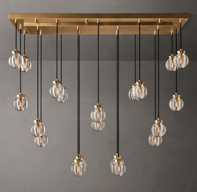 Pearl Rectangular Chandelier