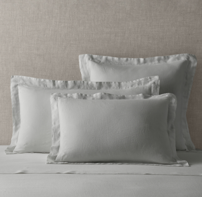 Purchases Restoration hardware, Stonewashed, flax, Belgian linen, pillow shams