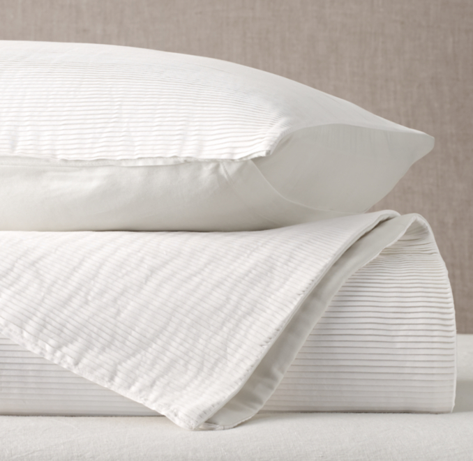 Petite Pleat Cotton Sateen Coverlet