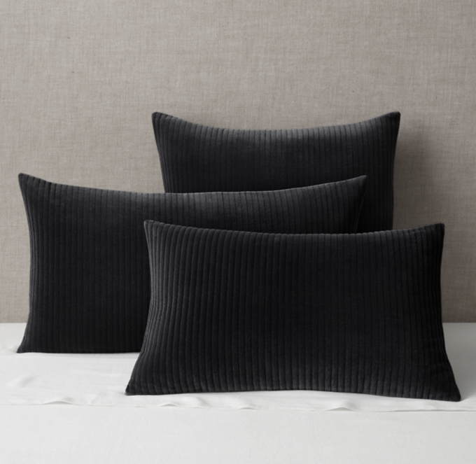 Tate Velvet Channel Sham