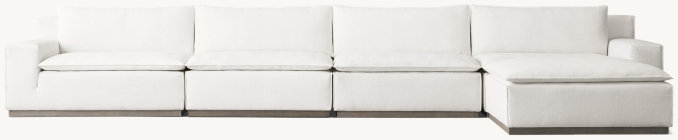 Front view of Torino Modular Customizable Sectional 