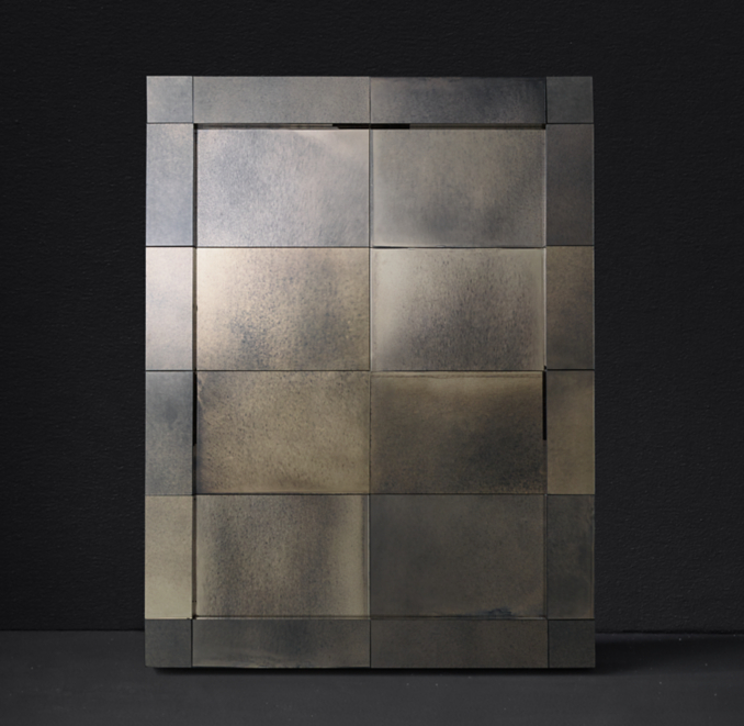 Postmodern Paneled Floor Mirror