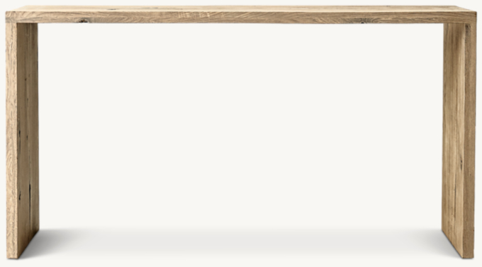 Oak Brûlé Waterfall Console Table