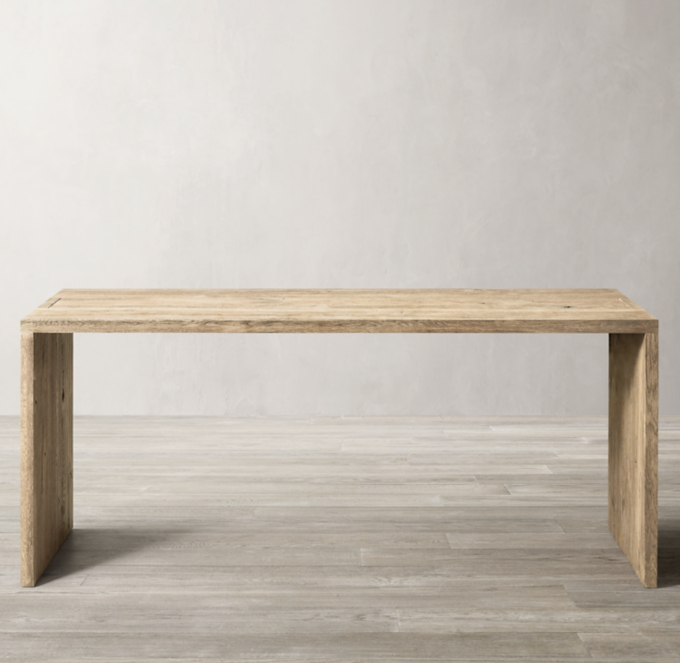 Oak Brûlé Waterfall Desk