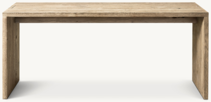 Oak Brûlé Waterfall Desk