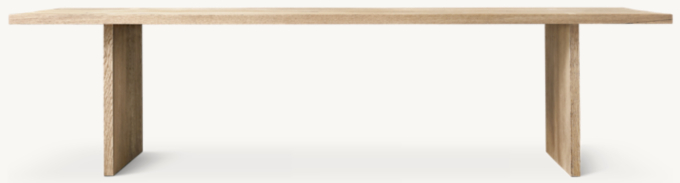 Oak Brûlé Plank Rectangular Dining Table
