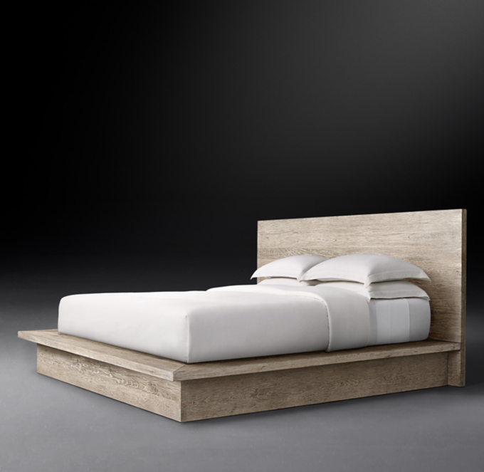 Reclaimed Russian Oak Platform Bed 