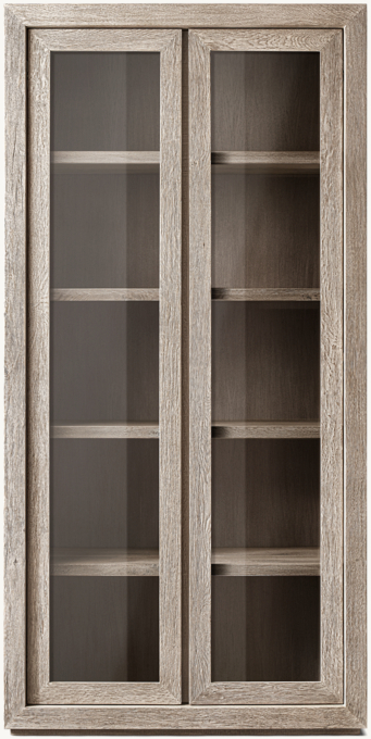 Reclaimed Oak Glass Cabinet