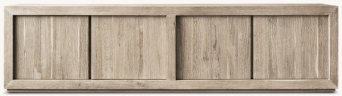 Reclaimed Oak 4Door Media Console