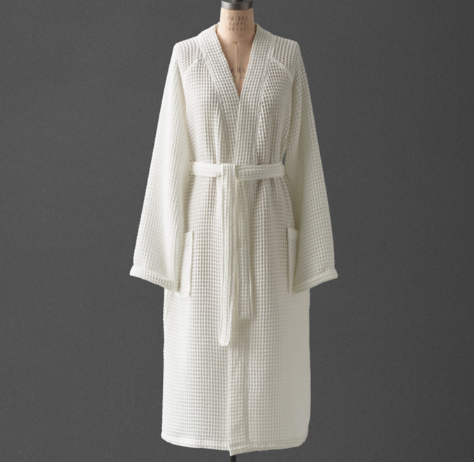 Cotton Modal Waffle Robe | RH