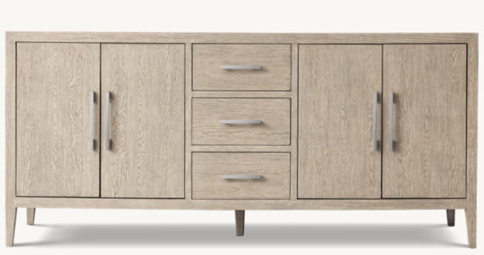 French Contemporary Double Vanity Base