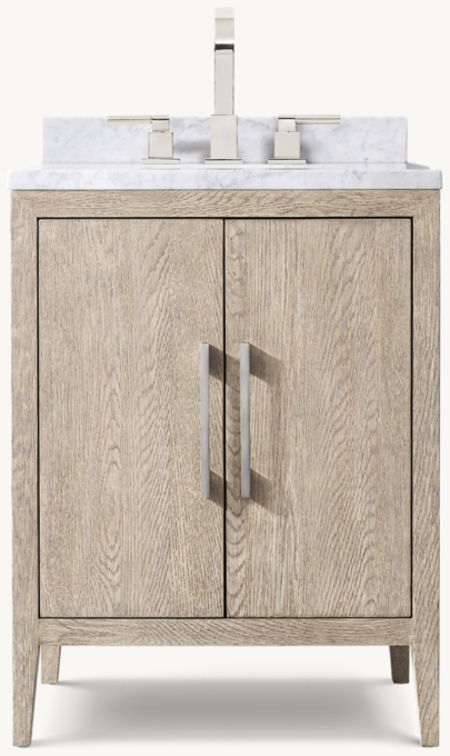 French Contemporary Powder Vanity