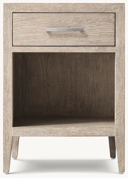 French Contemporary Open Bedside Table