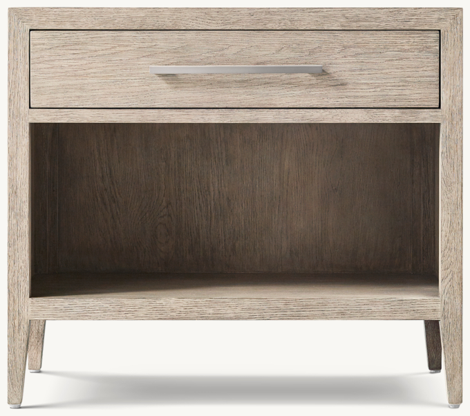 French Contemporary Open Nightstand