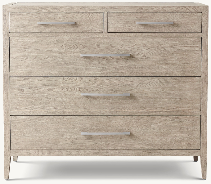 French Contemporary 5-Drawer Dresser