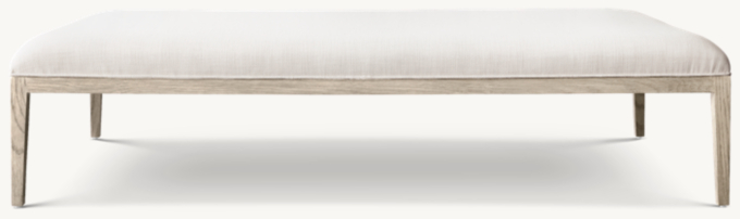 French Contemporary Fabric Coffee Ottoman
