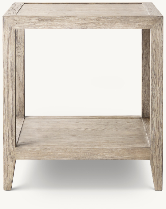 French Contemporary Square Side Table