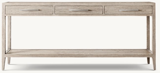 French Contemporary Console Table With, Contemporary Sofa Tables With Drawers