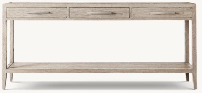 French Contemporary 3-Drawer Console Table 