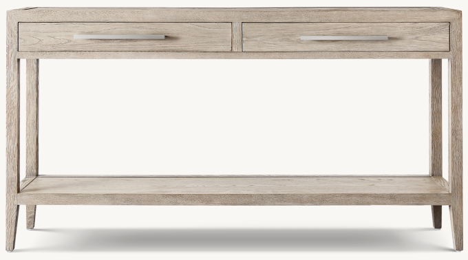 French Contemporary 2-Drawer Console Table 