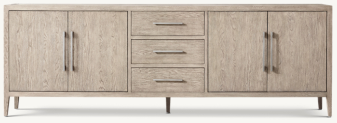 French Contemporary 4-door Sideboard With Drawers