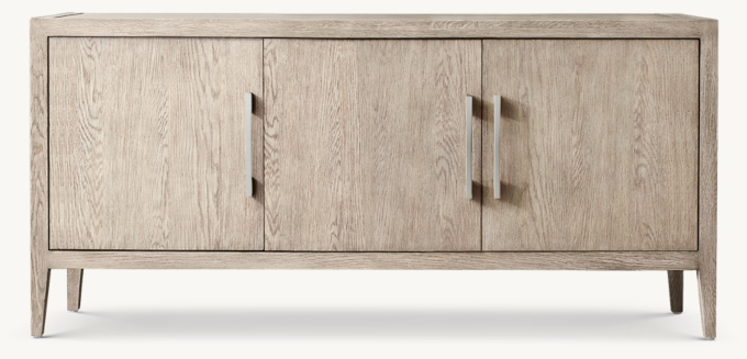 Mueble de televisión de tres puertas French Contemporary