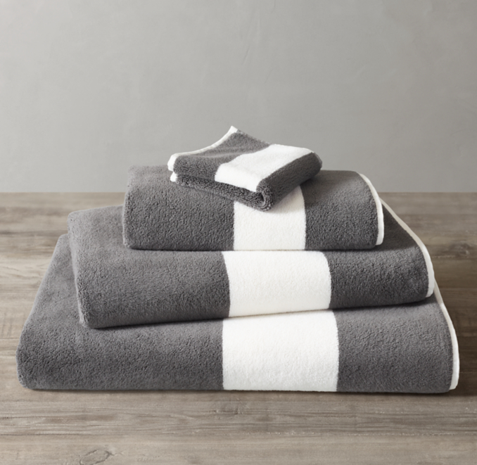Front view of 802-Gram Banded Turkish Towel  Collection 