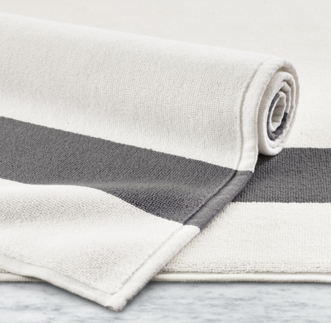 802Gram Banded Turkish Bath Mat