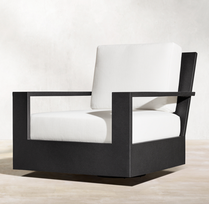 Belvedere Aluminum Luxe Swivel Lounge Chair