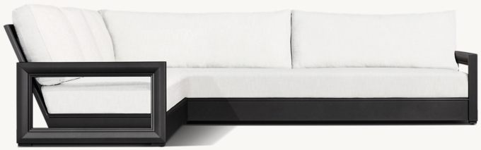 Costa Aluminum Left-Arm L-Sectional