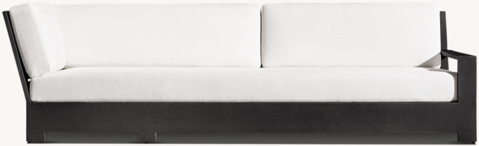 Belvedere Aluminum Four-Seat Right-Arm Return Sofa