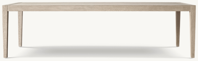 French Contemporary Rectangular Extension Dining Table