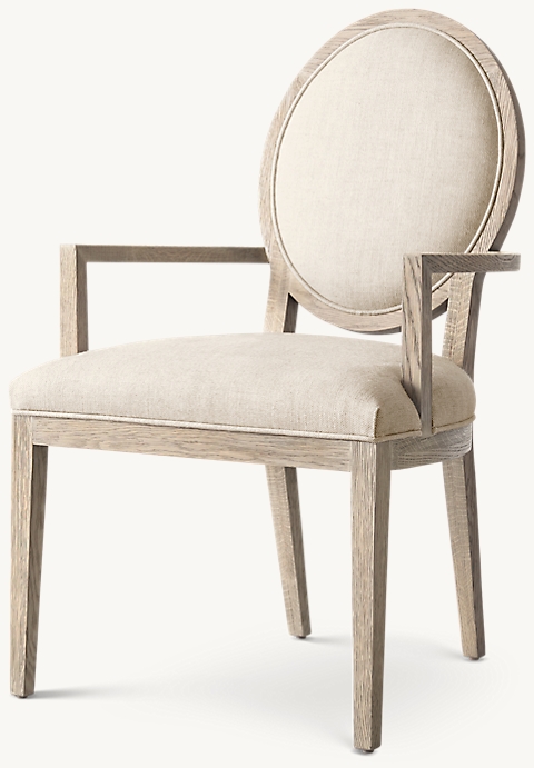 French Contemporary Round Dining Chair, Rh Dining Chairs In Stock