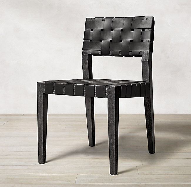Vero Leather Dining Side Chair, Rh Dining Chairs Leather