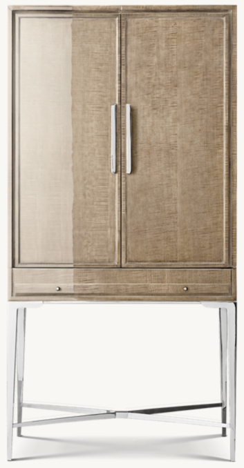 Front view of Benoit Bar Cabinet 