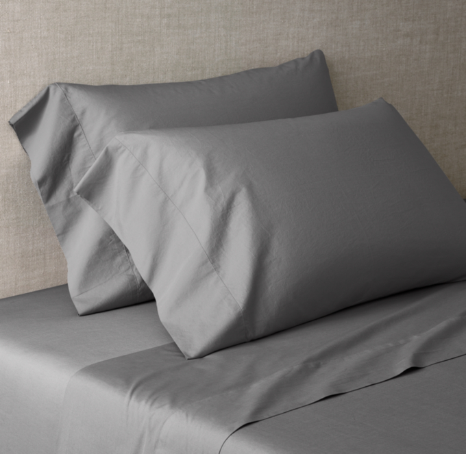 Italian Ultra-Soft 464-Thread-Count Percale Sheet Set