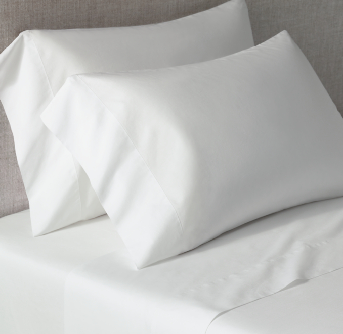 Italian Ultra-Soft 464-Thread-Count Percale Sheet Set - Natural | RH