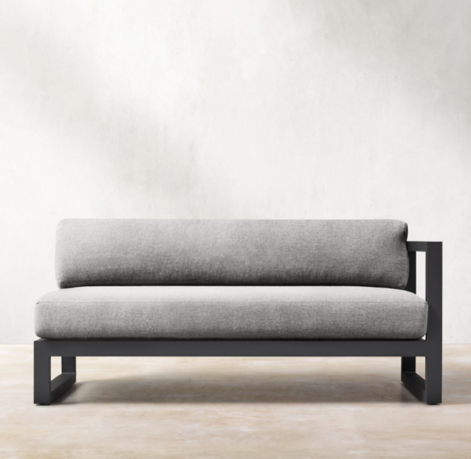Aegean Aluminum TwoSeat RightArm Sofa
