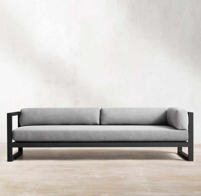 Aegean Aluminum ThreeSeat LeftArm Return Sofa