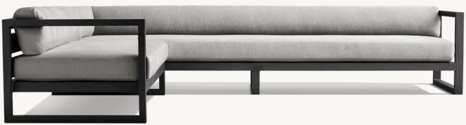 Aegean Aluminum Left-Arm L-Sectional