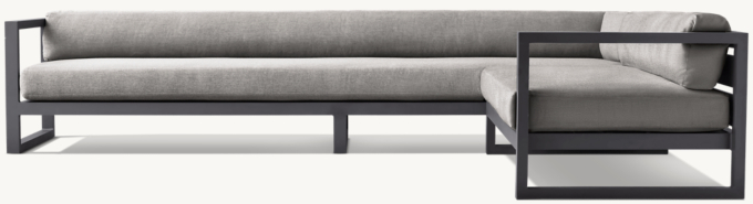 Aegean Aluminum Right-Arm L-Sectional