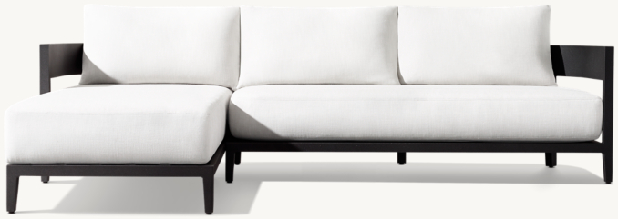 Balmain Aluminum Left-Arm Chaise Sectional