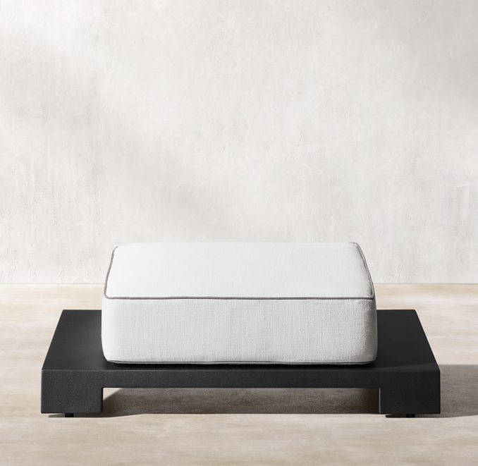 Olema Aluminum Ottoman