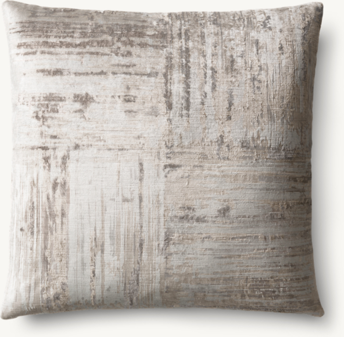 Velvet Brushstroke Four Square Pillow Cover - Square