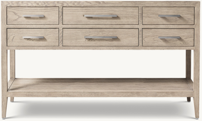 French Contemporary Single Extra-Wide Washstand Base
