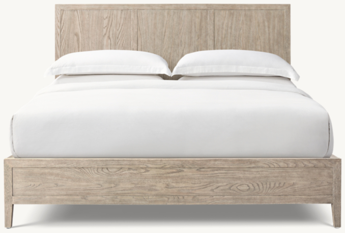 French Contemporary Panel Bed